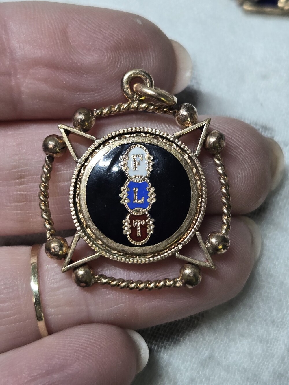 Antique Independent Order of Odd Fellows (IOOF) watch fob